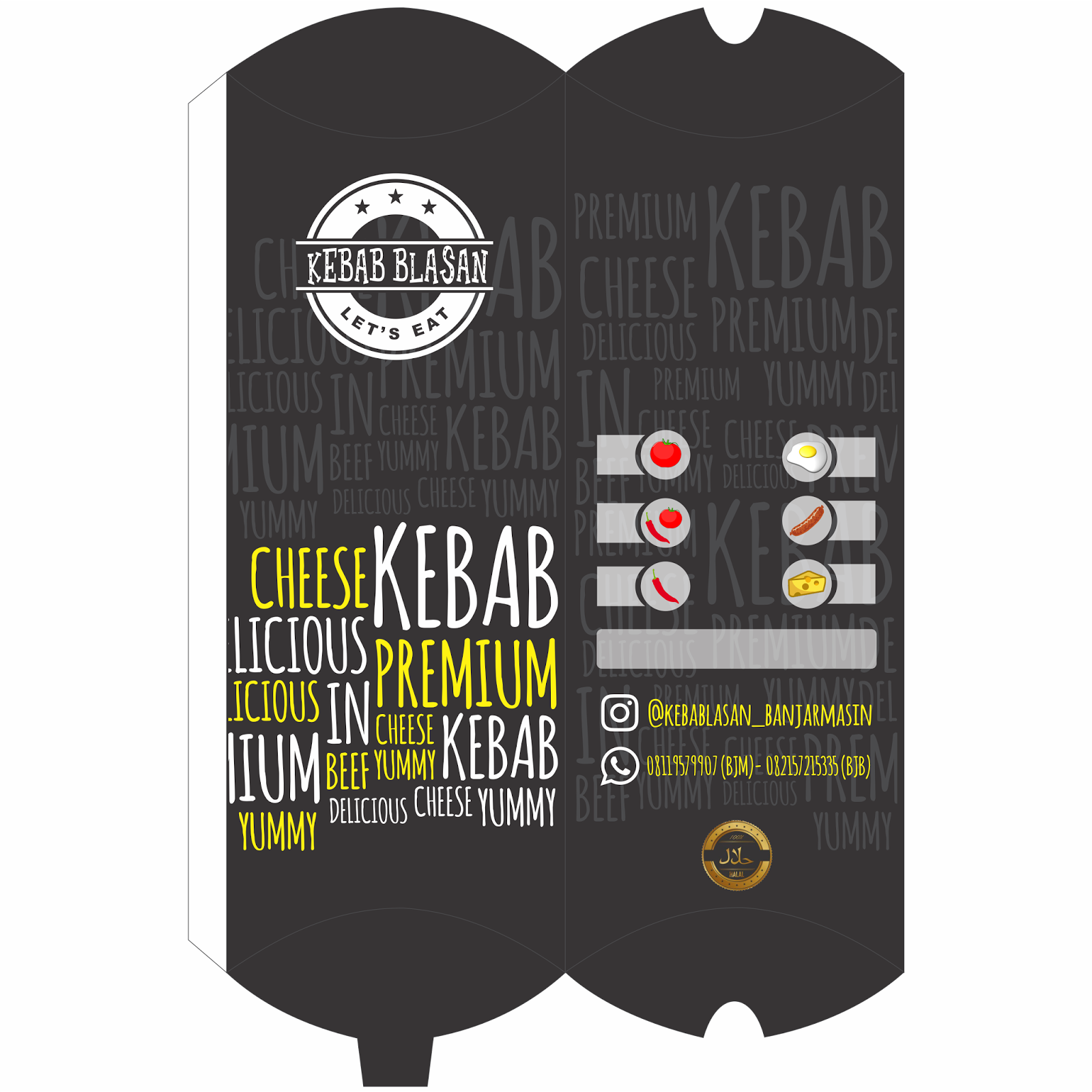 Detail Desain Bungkus Kebab Nomer 2