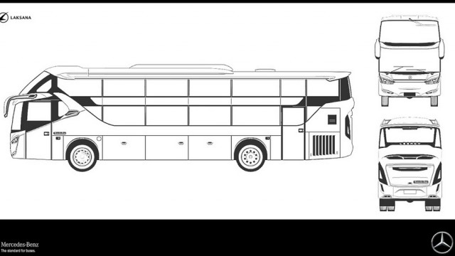 Detail Desain Bus Adiputro Nomer 57