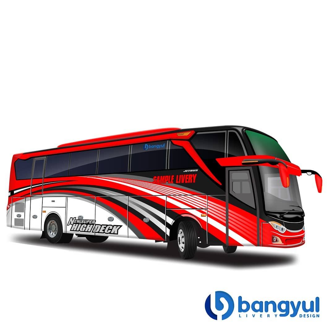 Detail Desain Bus Polos Nomer 16