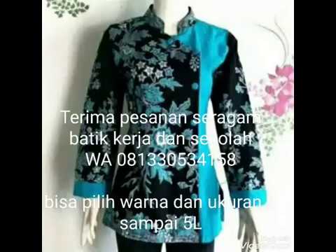 Detail Desain Busana Batik Wanita Nomer 22