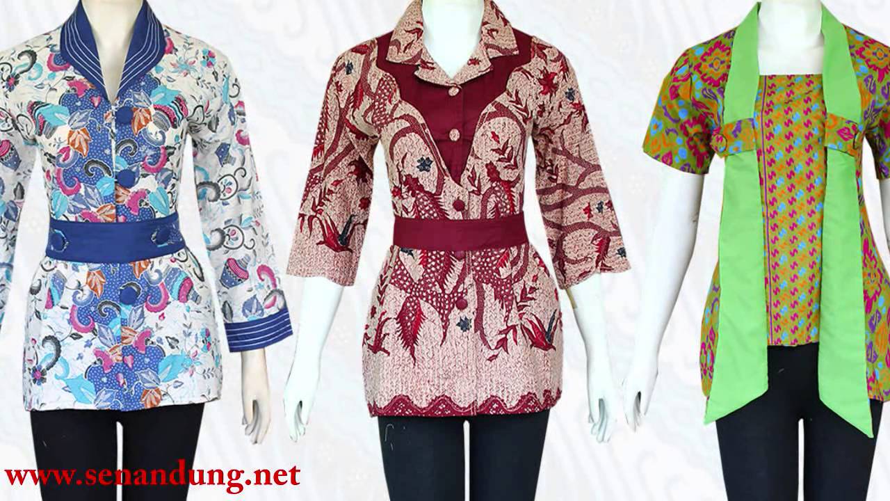 Detail Desain Busana Batik Wanita Nomer 26