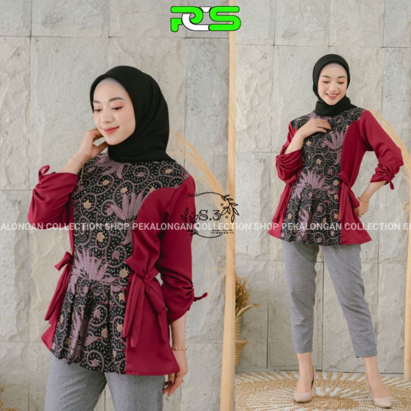 Detail Desain Busana Batik Wanita Nomer 32