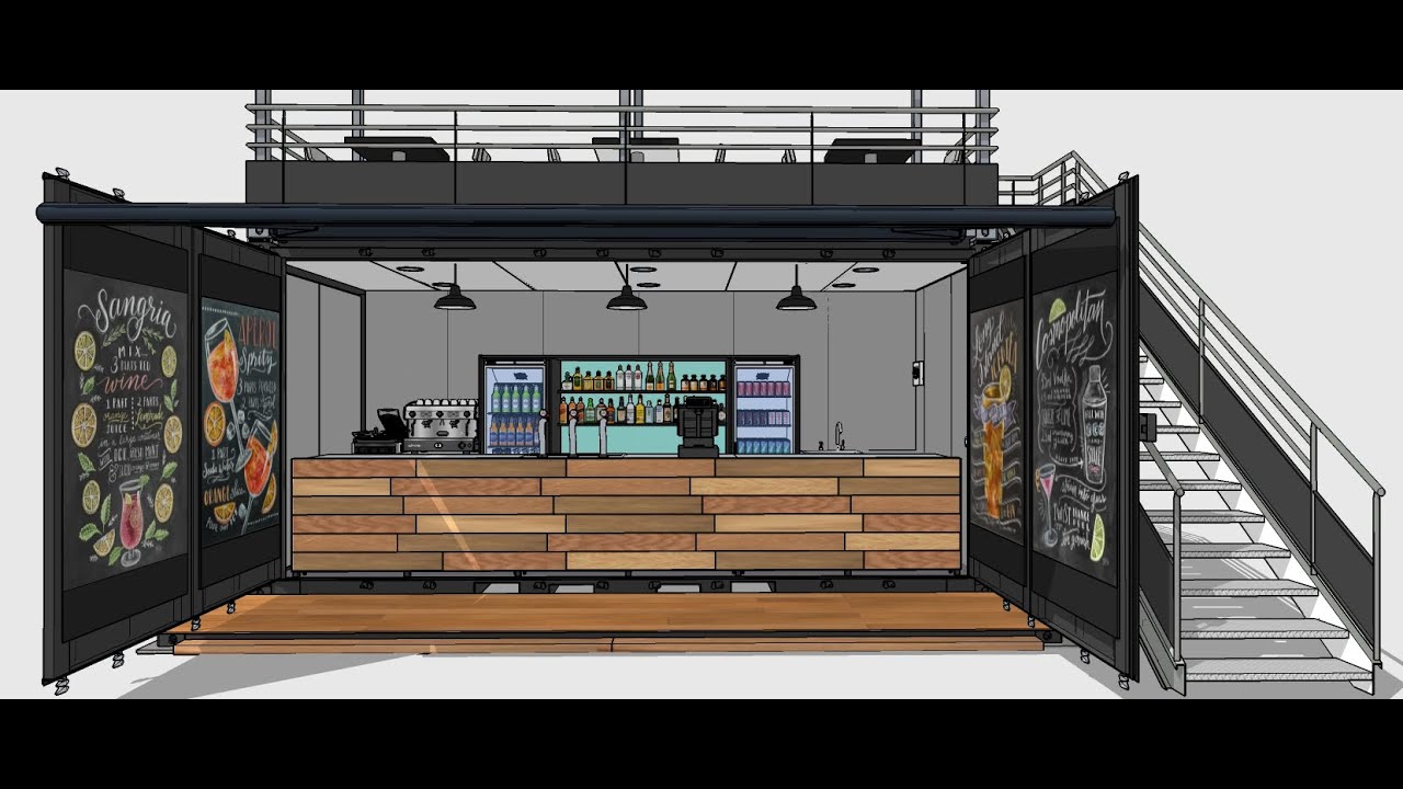 Detail Desain Cafe Container Nomer 22