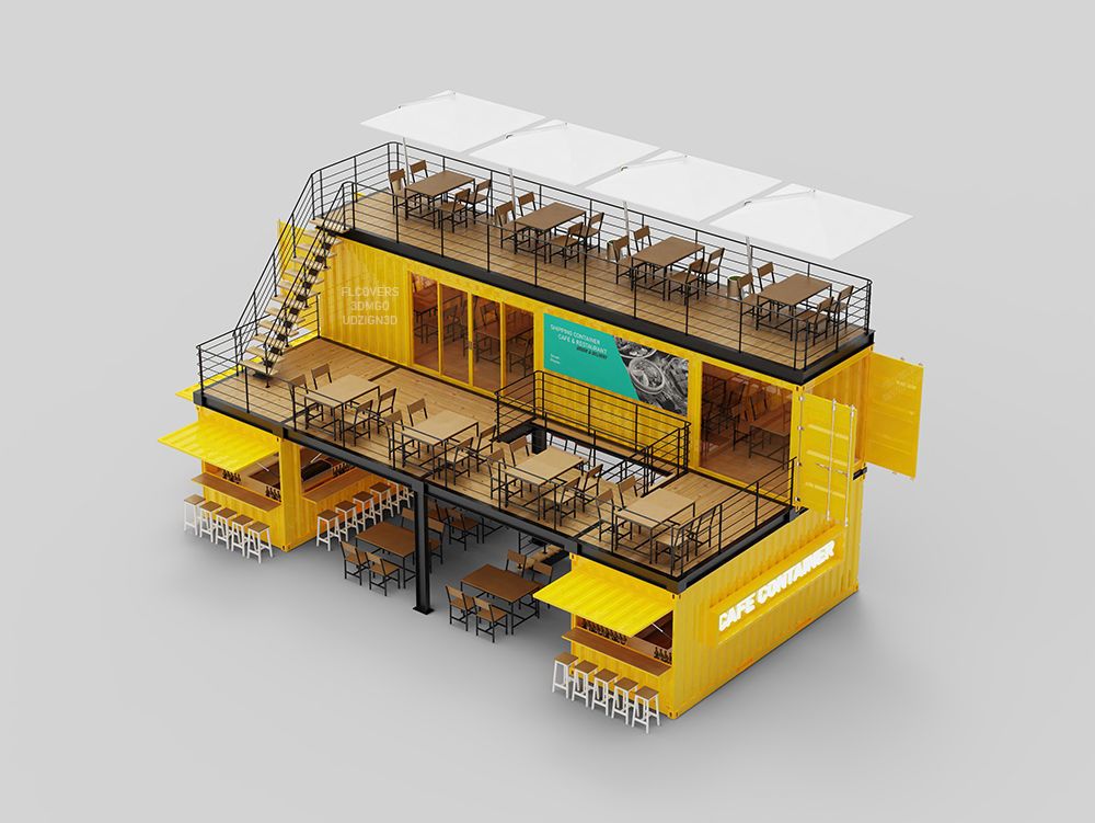 Detail Desain Cafe Container Nomer 27
