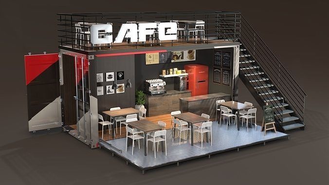 Detail Desain Cafe Container Nomer 4