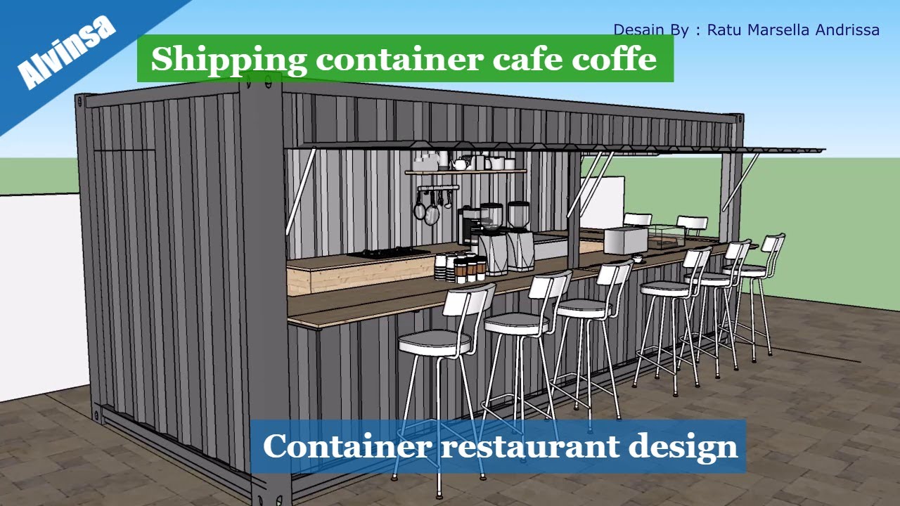 Detail Desain Cafe Container Nomer 31