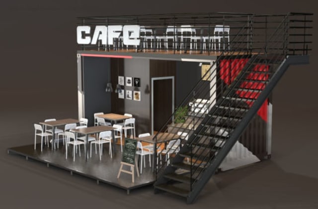 Detail Desain Cafe Container Mini Nomer 12