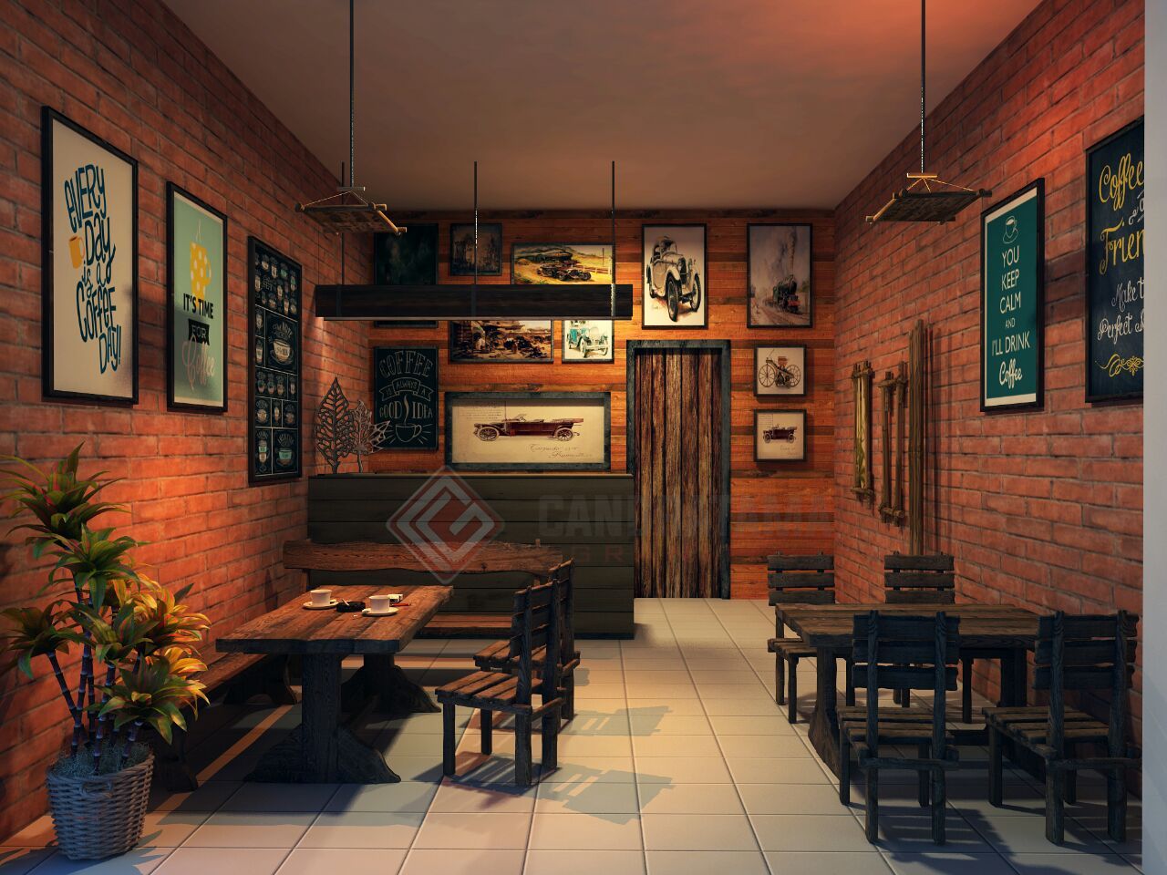 Detail Desain Cafe Dari Barang Bekas Nomer 41