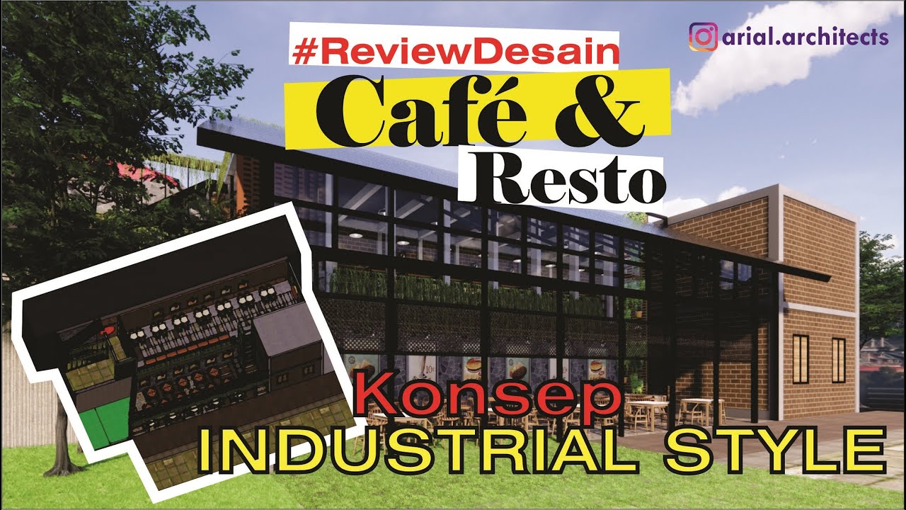Detail Desain Cafe Industrial Nomer 36