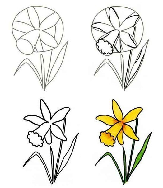 Detail Einfache Blumen Zeichnen Nomer 2