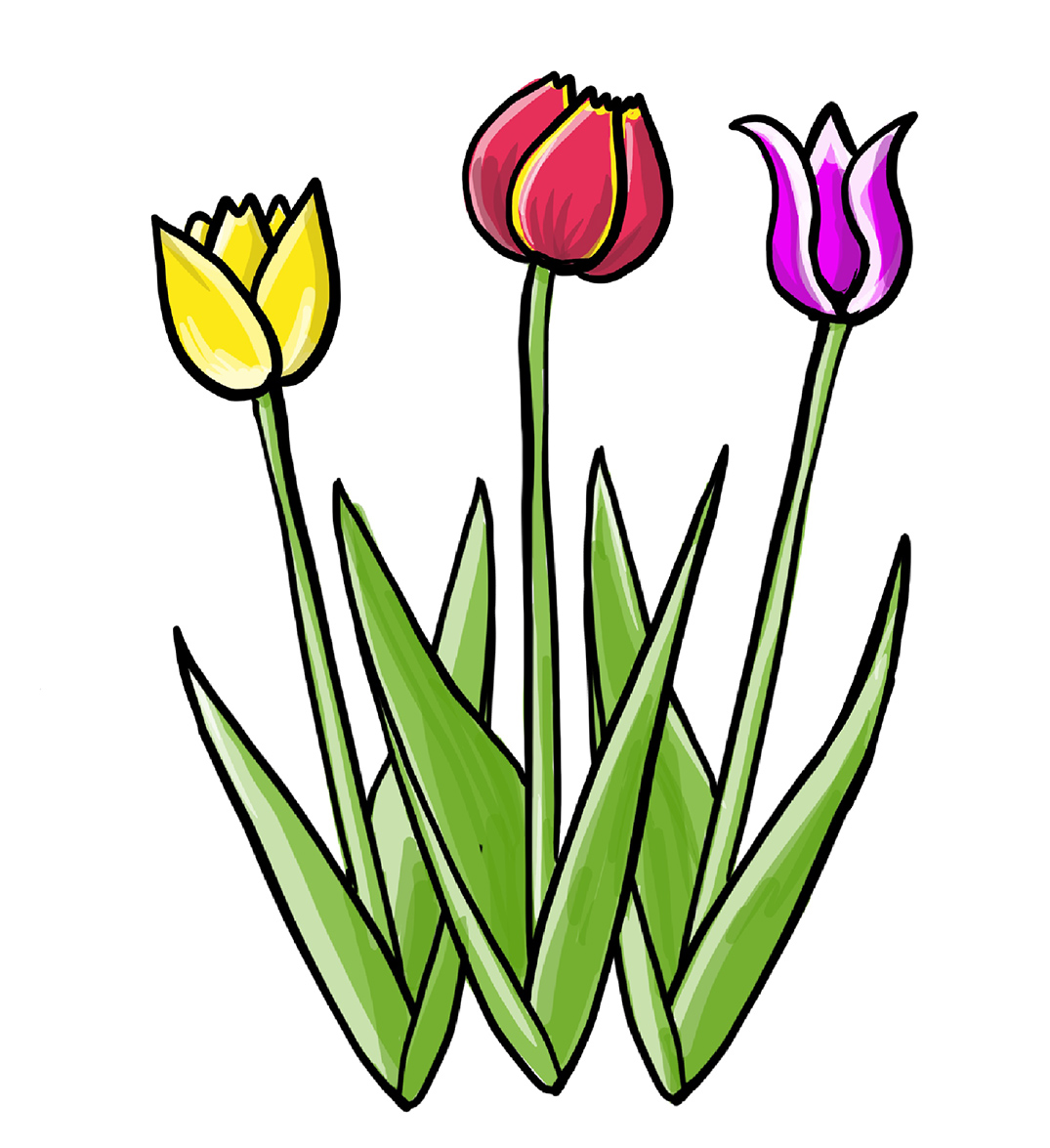 Detail Einfache Blumen Zeichnen Nomer 4