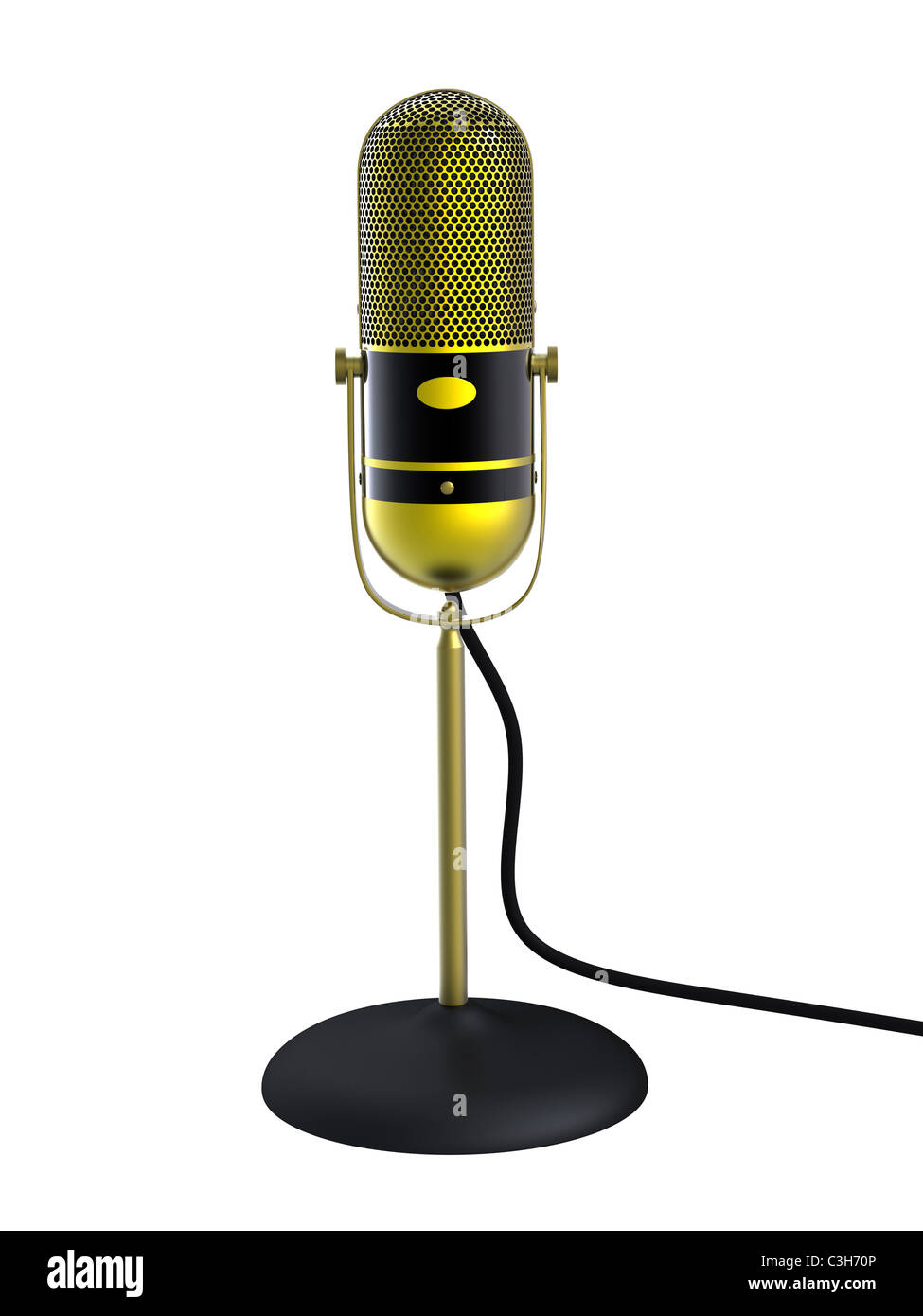Detail Goldenes Mikrofon Auszeichnung Nomer 3