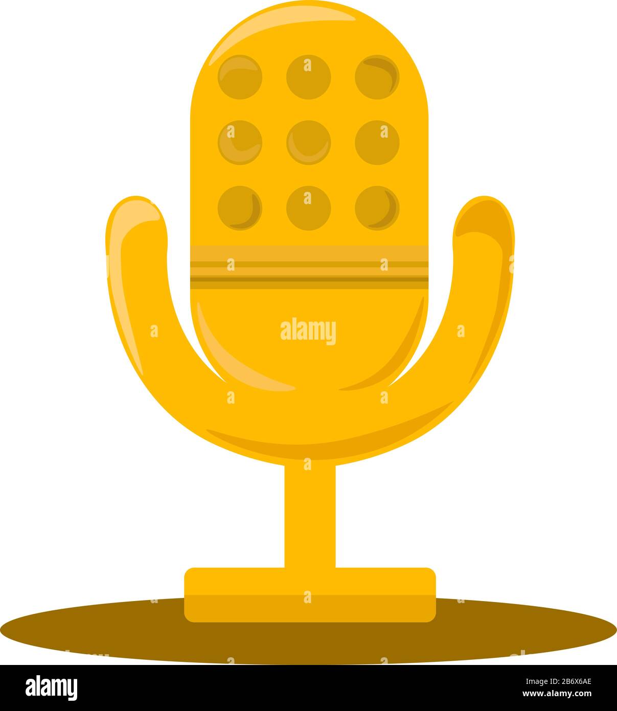 Detail Goldenes Mikrofon Auszeichnung Nomer 5