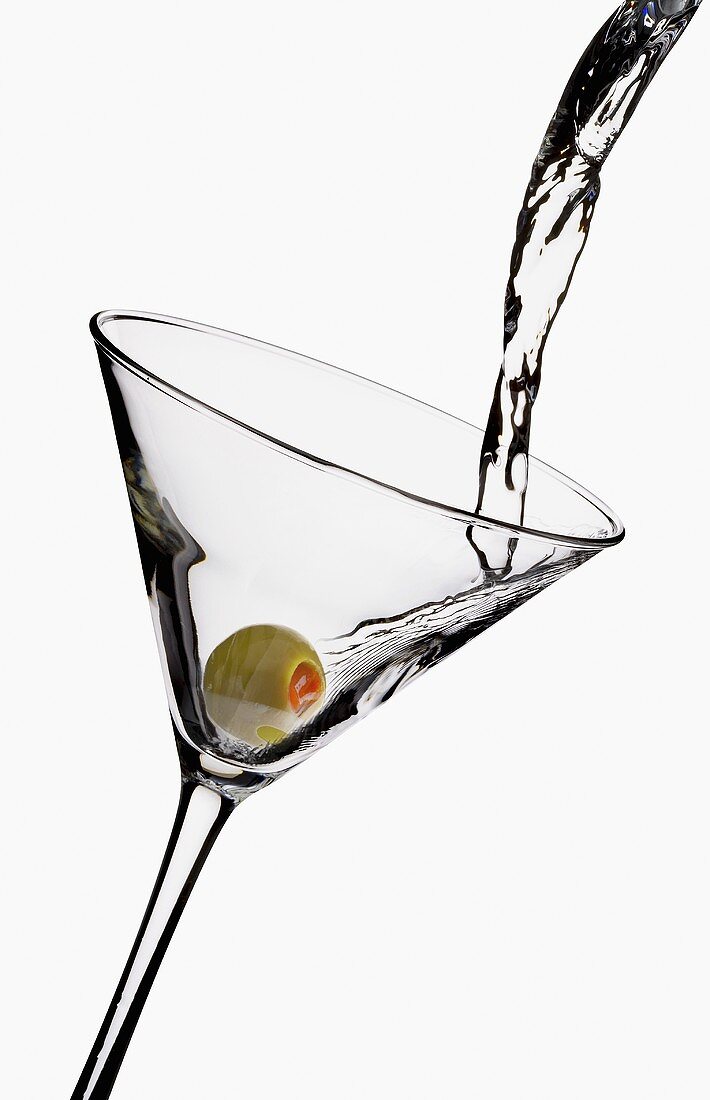 Martini Glas Mit Olive - KibrisPDR