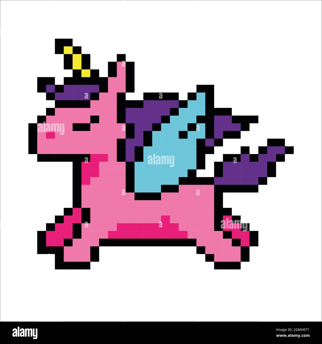 Detail Pixel Art Einhorn Nomer 21