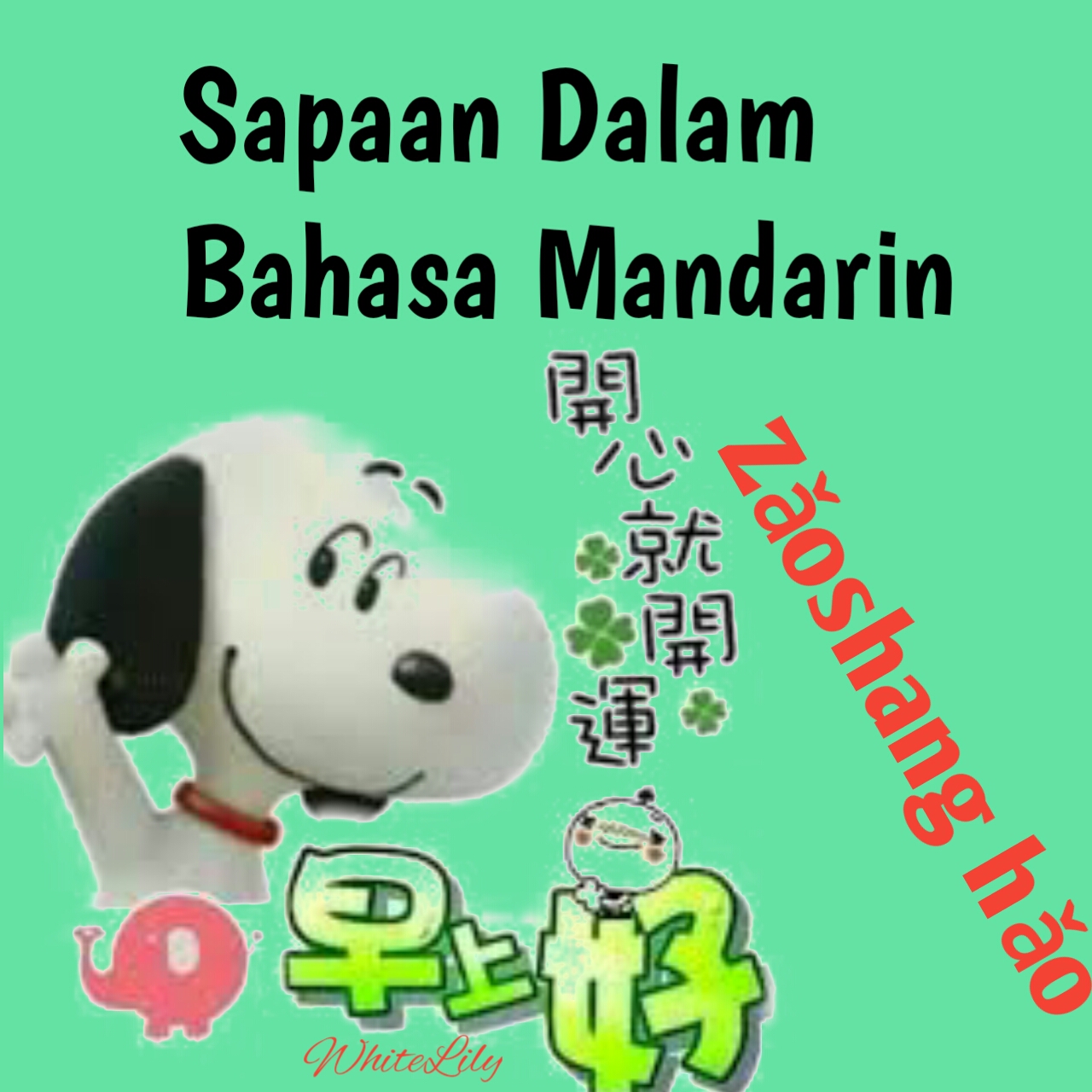 Detail Gambar Ucapan Selamat Pagi Bahasa Mandarin Nomer 10