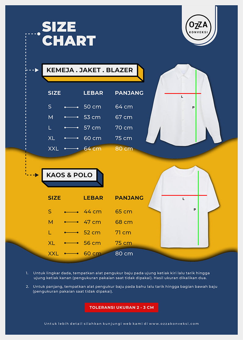 Detail Gambar Ukuran Baju Nomer 5