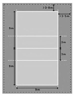 Detail Gambar Ukuran Lapangan Bola Voli Nomer 9