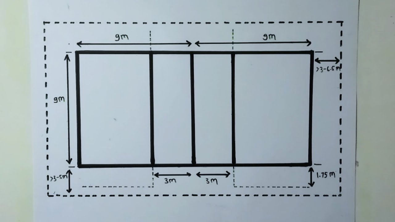 Detail Gambar Ukuran Lapangan Voli Nomer 13