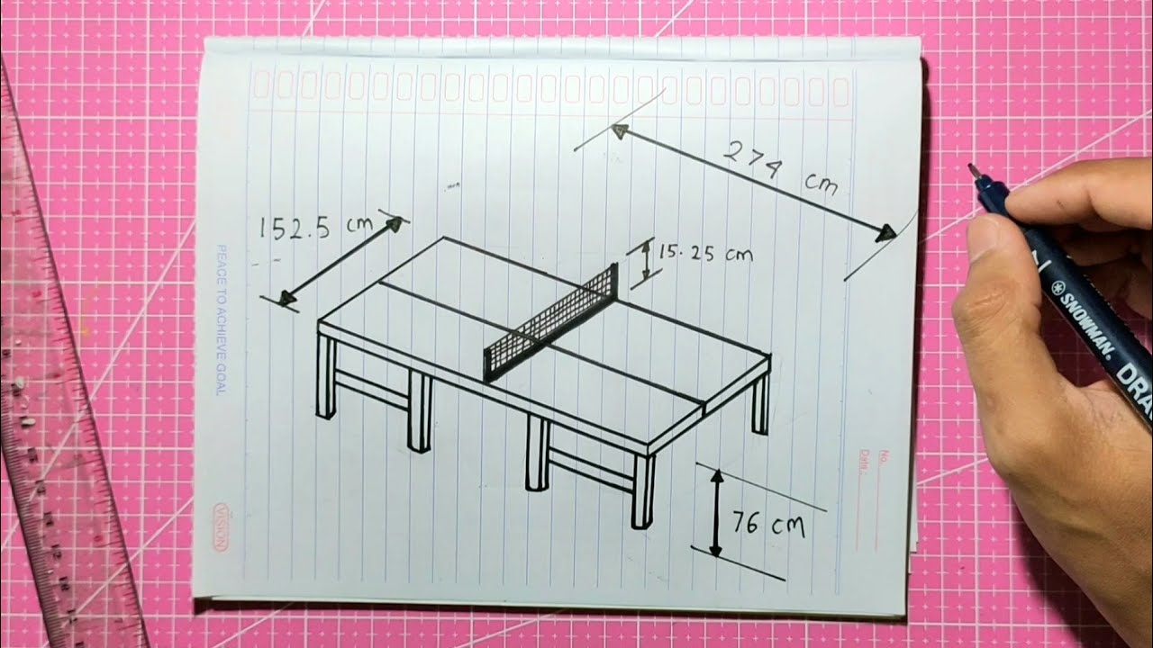 Detail Gambar Ukuran Tenis Meja Nomer 48