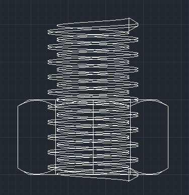 Detail Gambar Ulir Pada Autocad Nomer 18