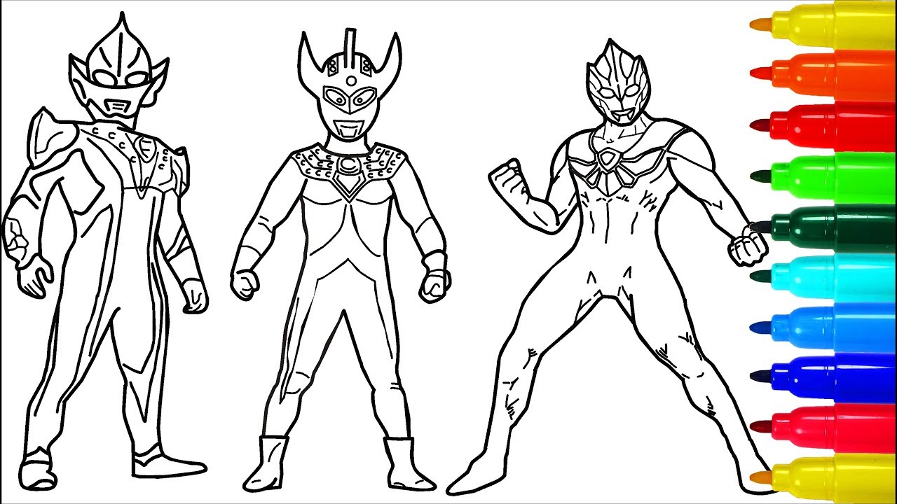 Detail Gambar Ultraman Zero Untuk Mewarnai Nomer 9