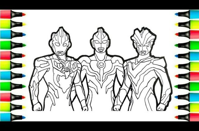 Detail Gambar Ultramen Mewarnai Nomer 23