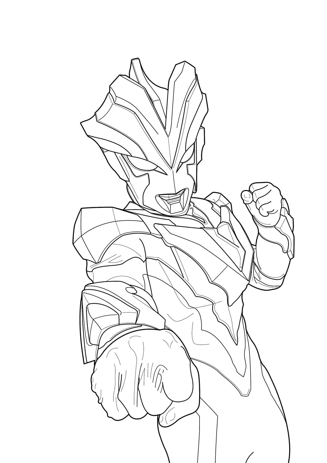 Detail Gambar Ultramen Mewarnai Nomer 41