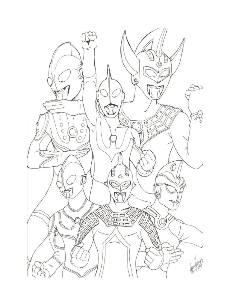 Detail Gambar Ultramen Mewarnai Nomer 43