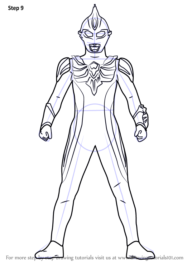 Detail Gambar Ultramen Mewarnai Nomer 52