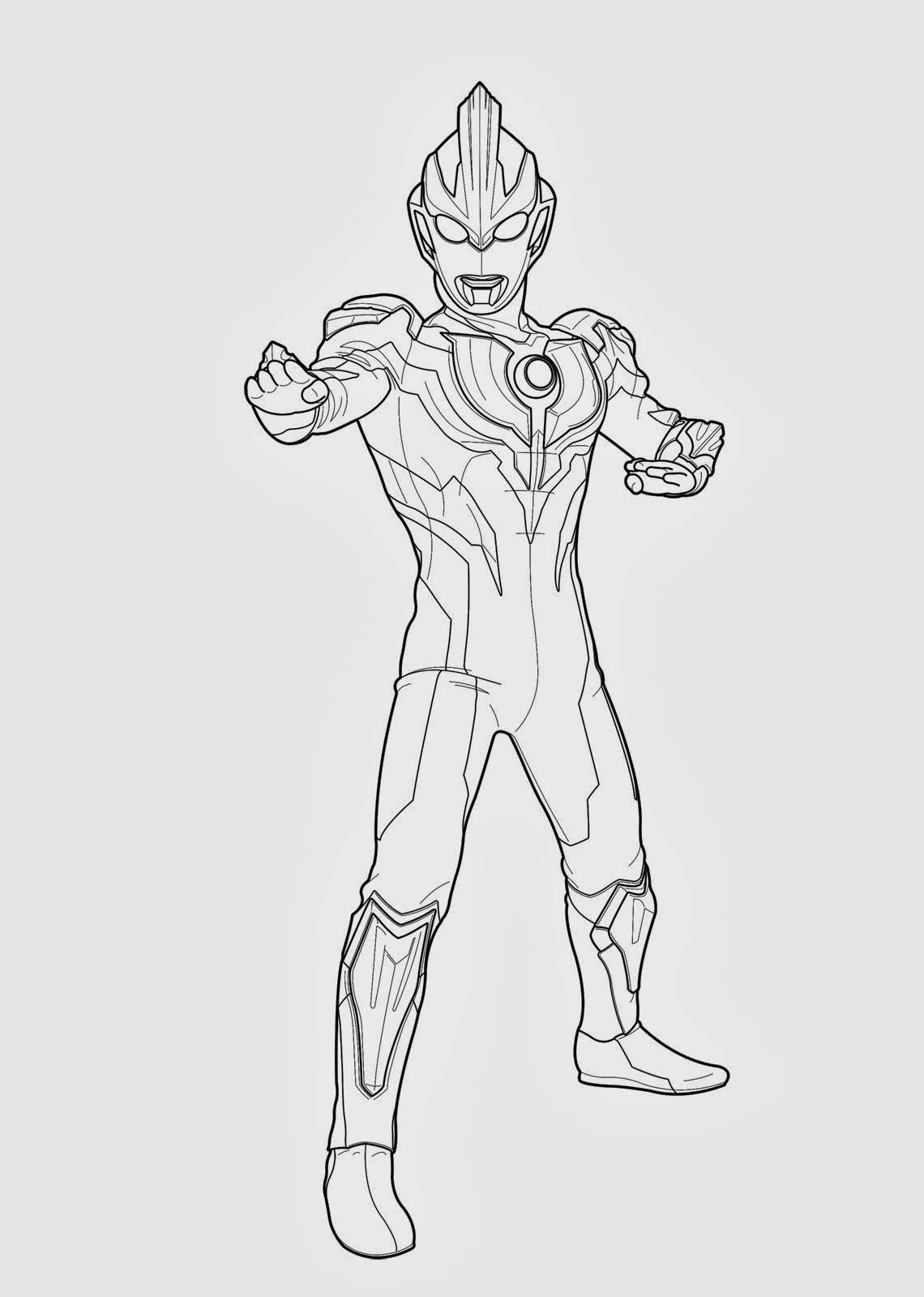 Detail Gambar Ultramen Mewarnai Nomer 8