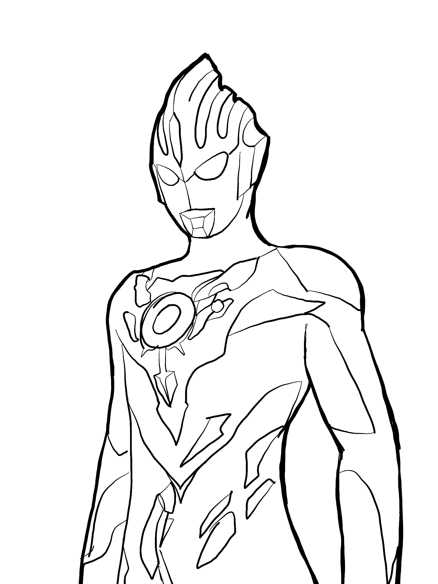 Detail Gambar Ultramen Untuk Mewarnai Nomer 13