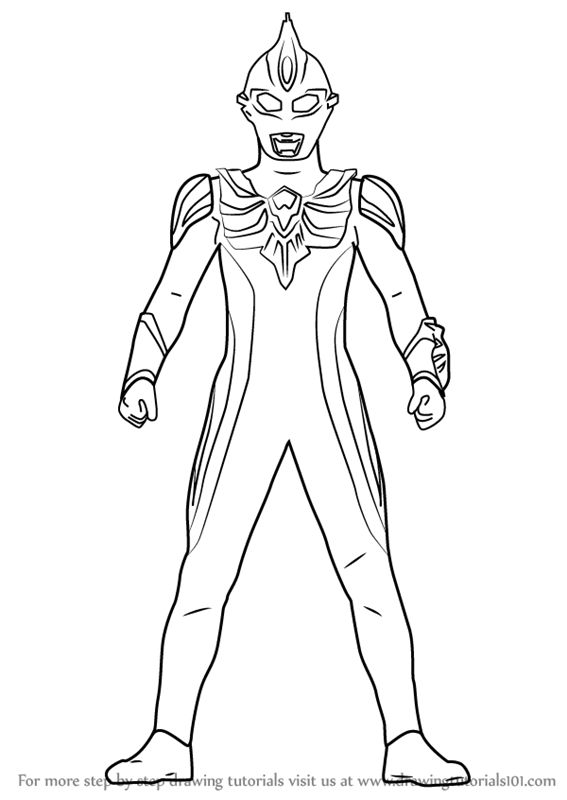 Detail Gambar Ultramen Untuk Mewarnai Nomer 14
