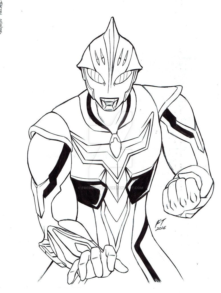 Detail Gambar Ultramen Untuk Mewarnai Nomer 22