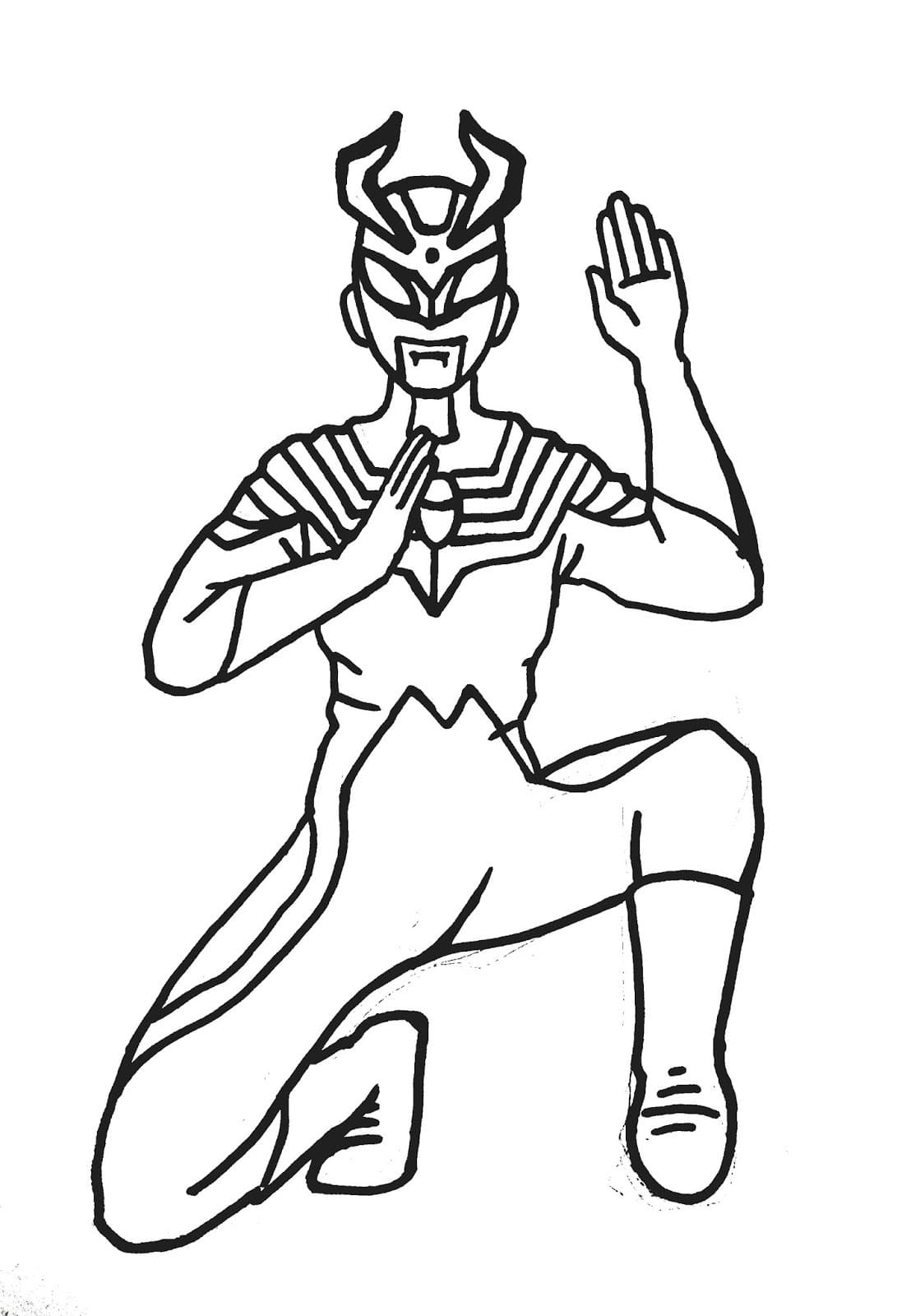 Detail Gambar Ultramen Untuk Mewarnai Nomer 32