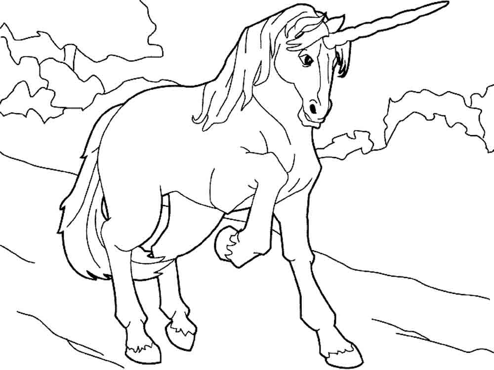 Detail Gambar Unicorn Mewarnai Nomer 2