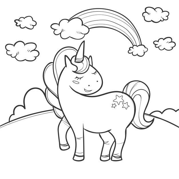 Detail Gambar Unicorn Untuk Diwarnai Nomer 45