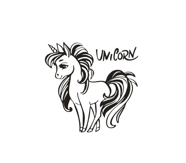 Detail Gambar Unicorn Yang Belum Diwarnai Nomer 31