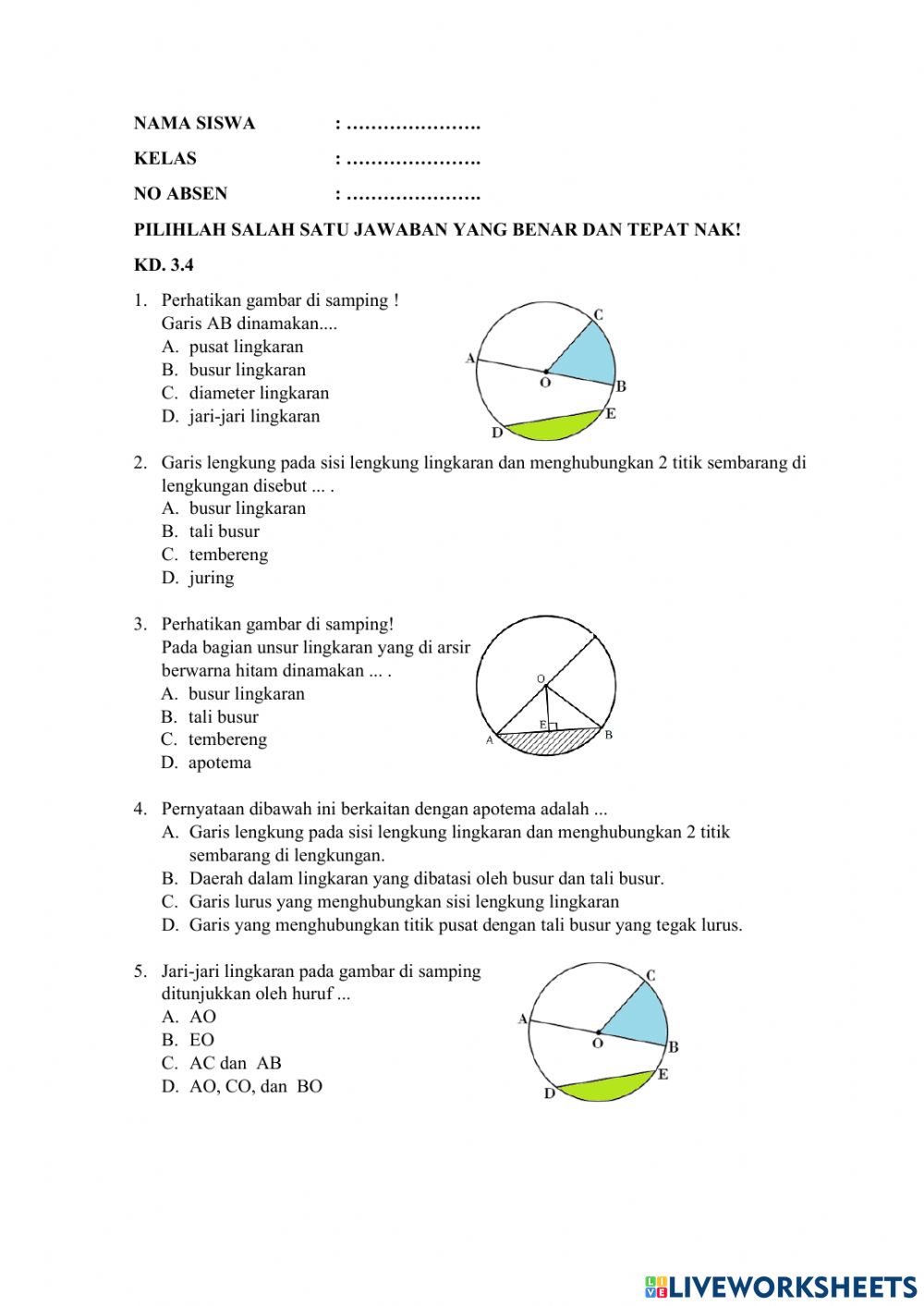 Detail Gambar Unsur Lingkaran Nomer 51