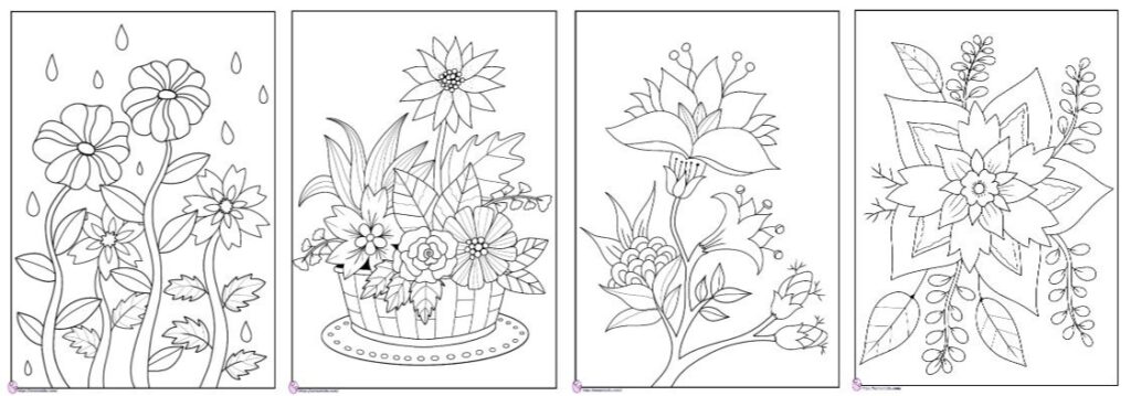 Detail Gambar Untuk Diwarnai Bunga Nomer 38
