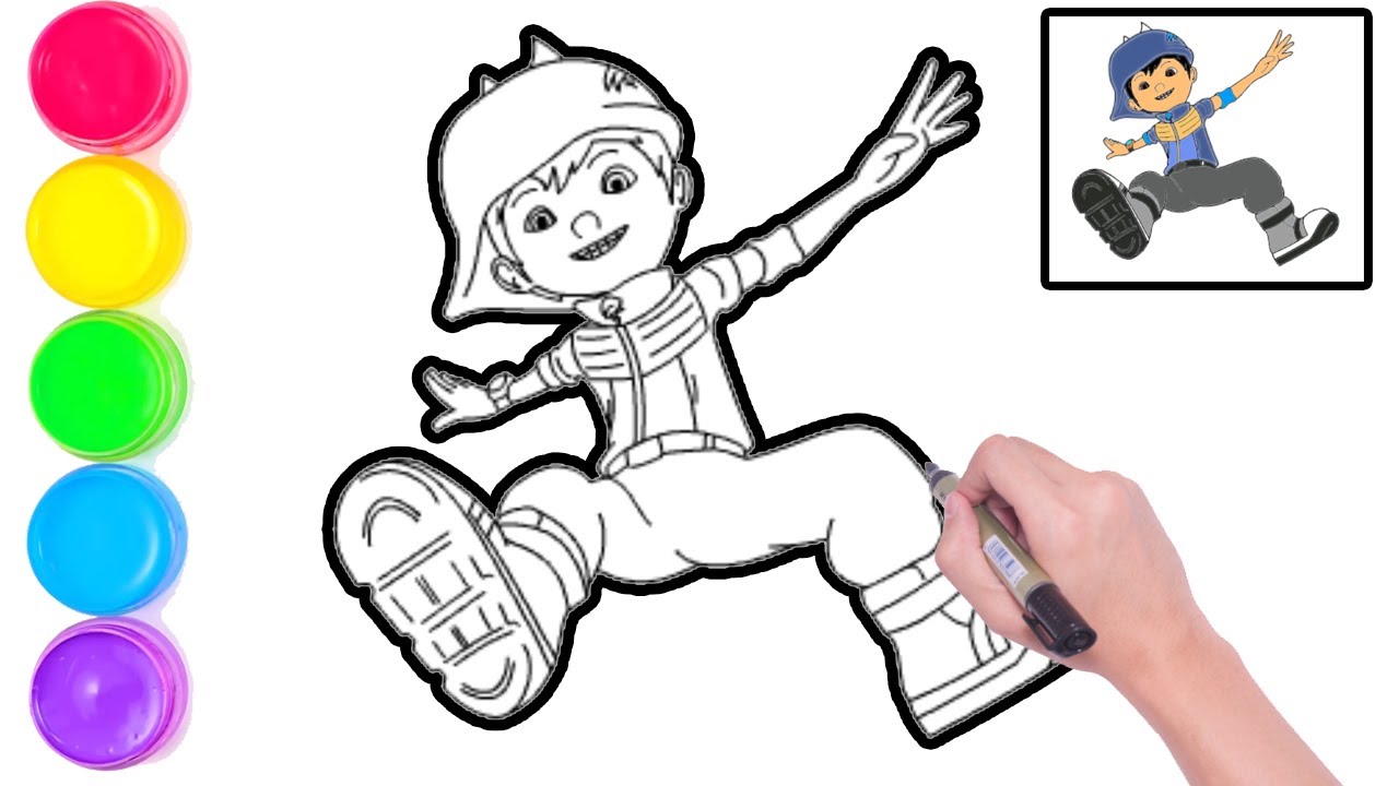 Detail Gambar Untuk Mewarnai Boboiboy Nomer 16