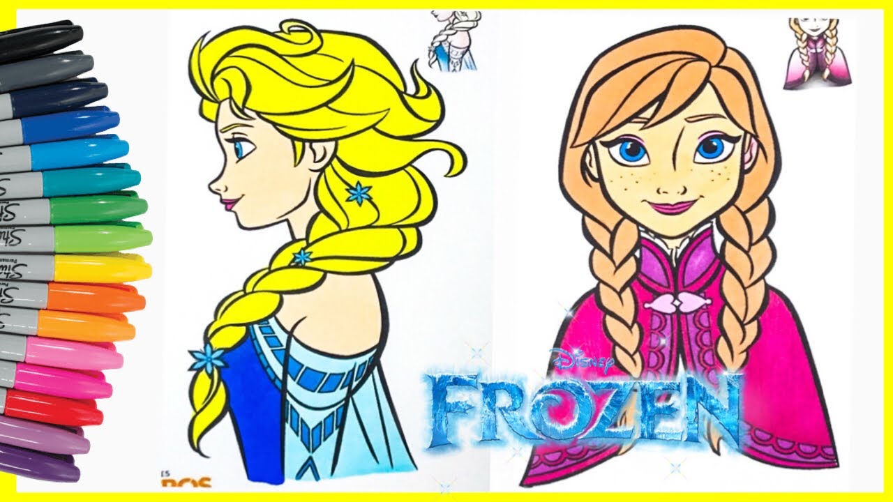 Detail Gambar Untuk Mewarnai Frozen Nomer 46