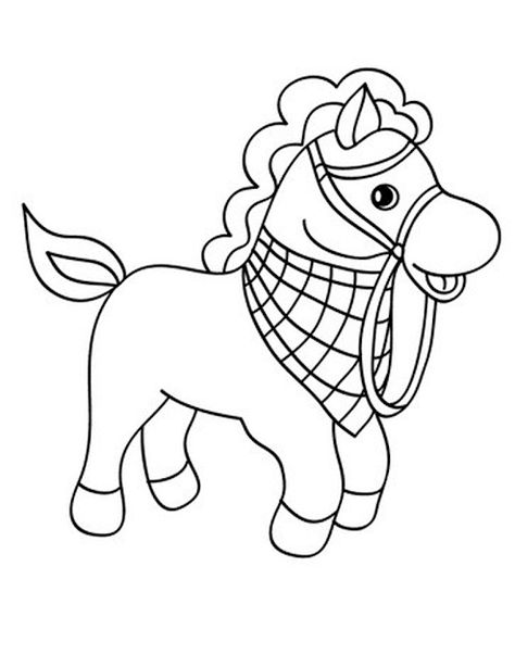 Detail Gambar Untuk Mewarnai Kuda Poni Nomer 46