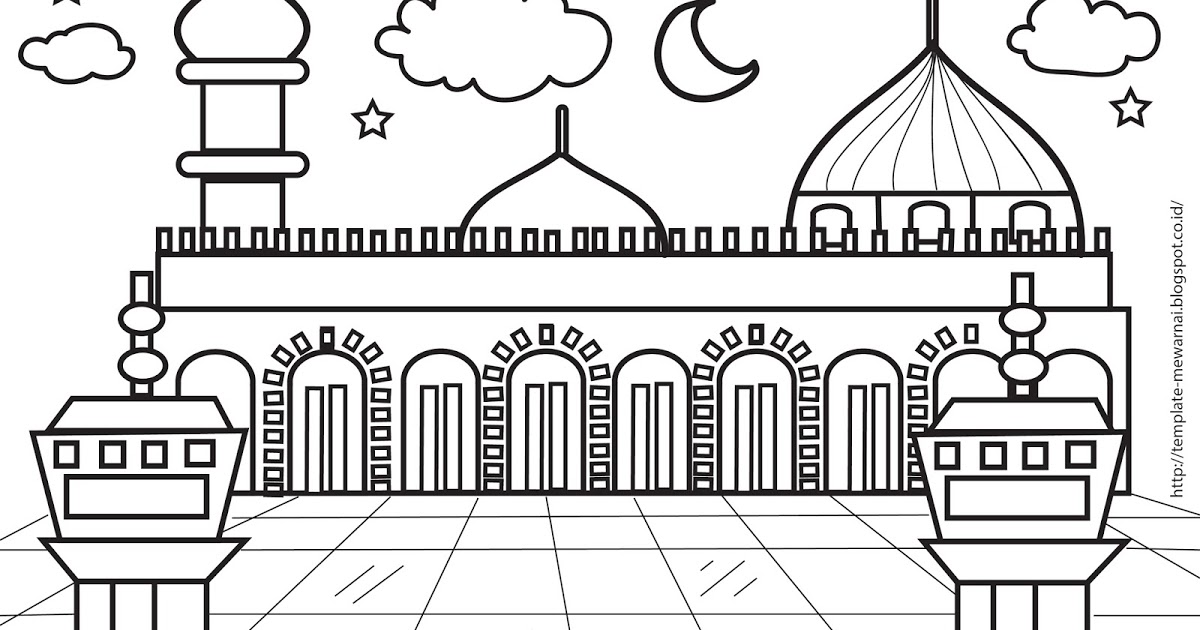Detail Gambar Untuk Mewarnai Masjid Nomer 33
