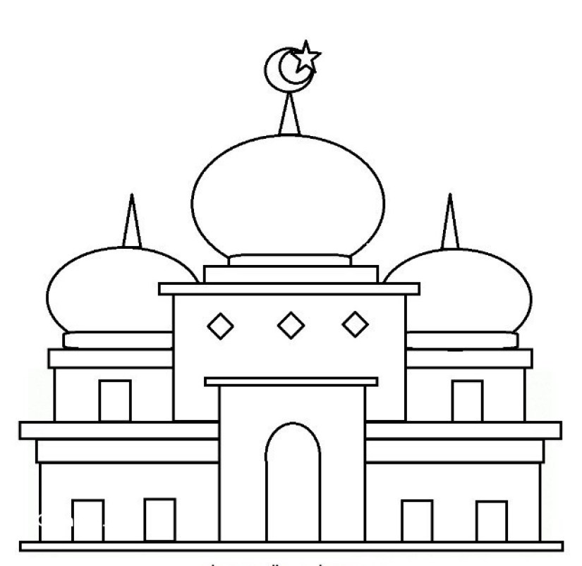 Detail Gambar Untuk Mewarnai Masjid Nomer 47