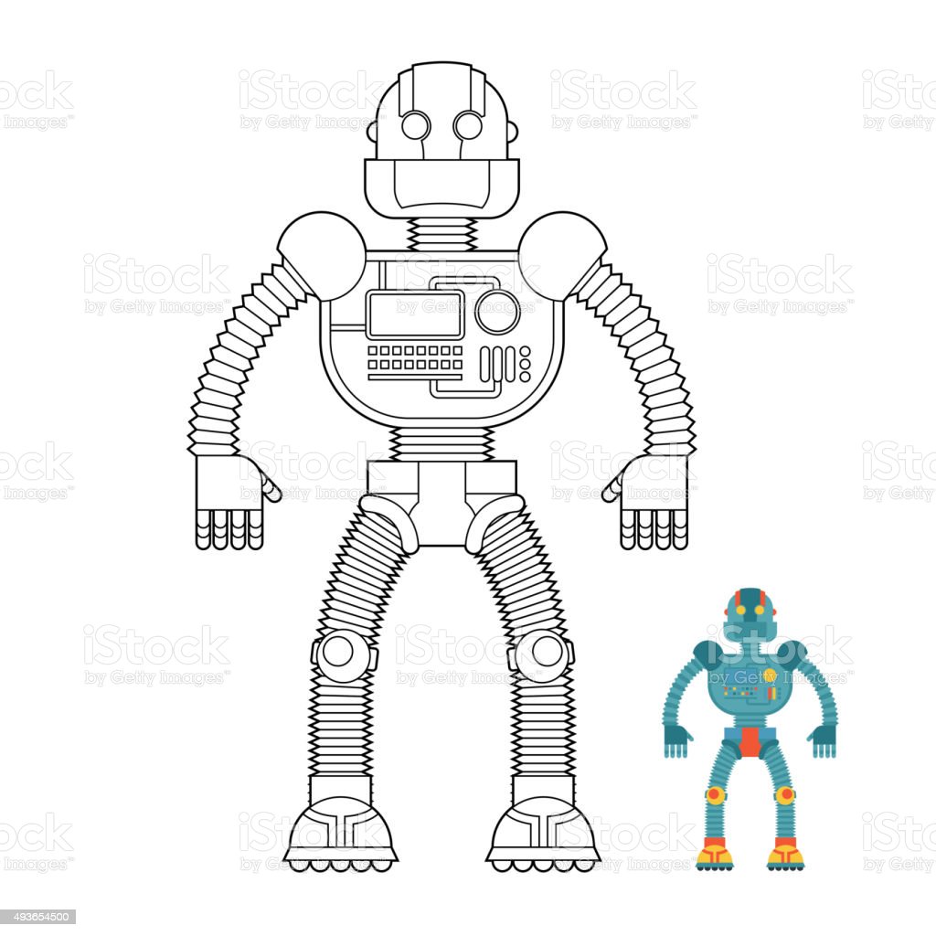 Detail Gambar Untuk Mewarnai Robot Nomer 30