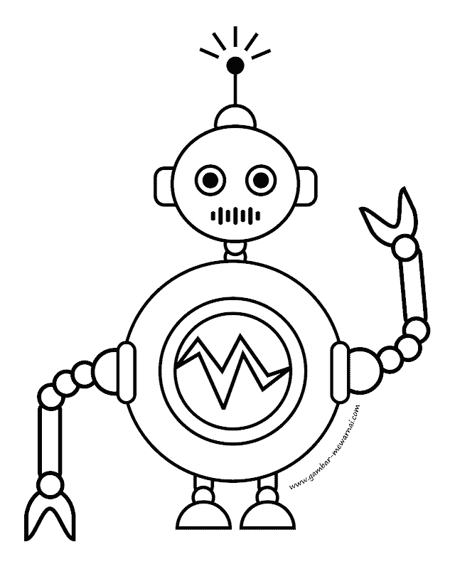 Detail Gambar Untuk Mewarnai Robot Nomer 36