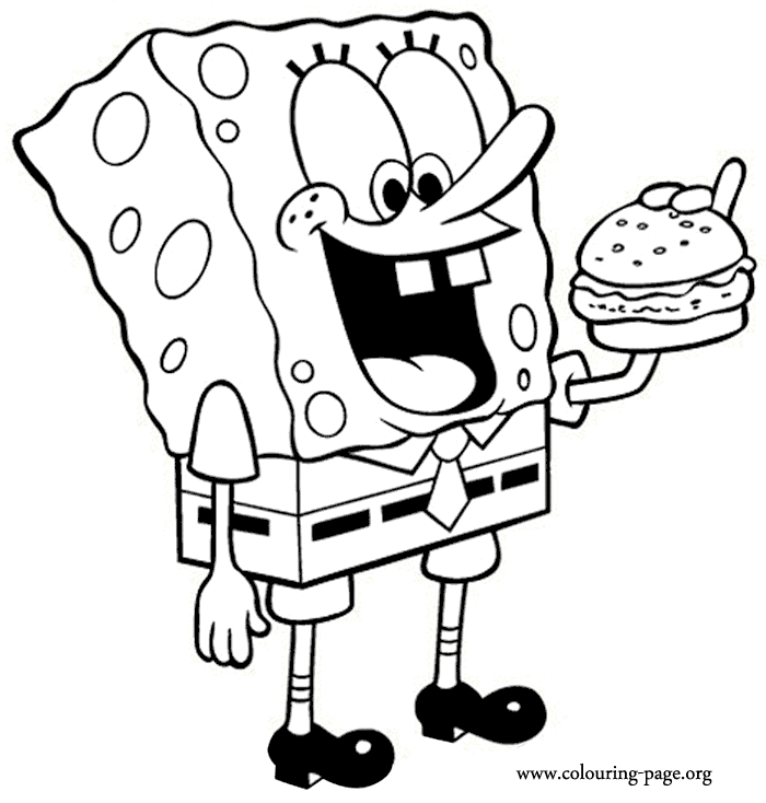 Detail Gambar Untuk Mewarnai Spongebob Nomer 12