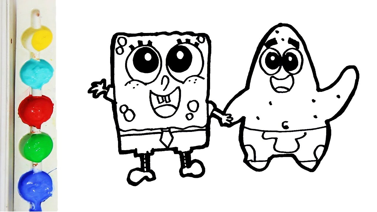 Detail Gambar Untuk Mewarnai Spongebob Nomer 15