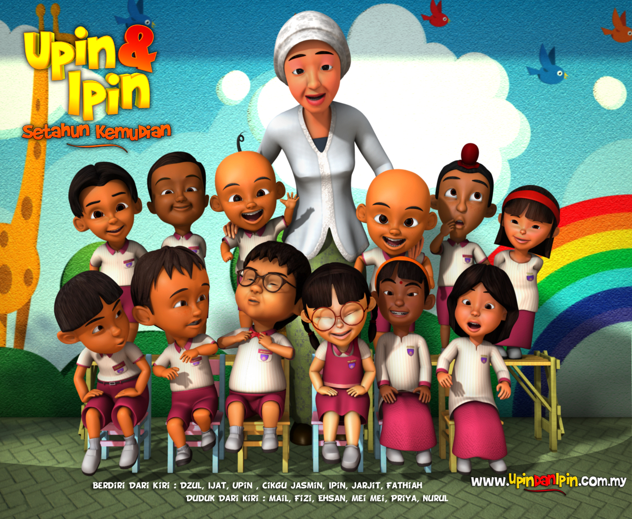 Detail Gambar Upin Ipin Dan Kawan Kawan Nomer 5